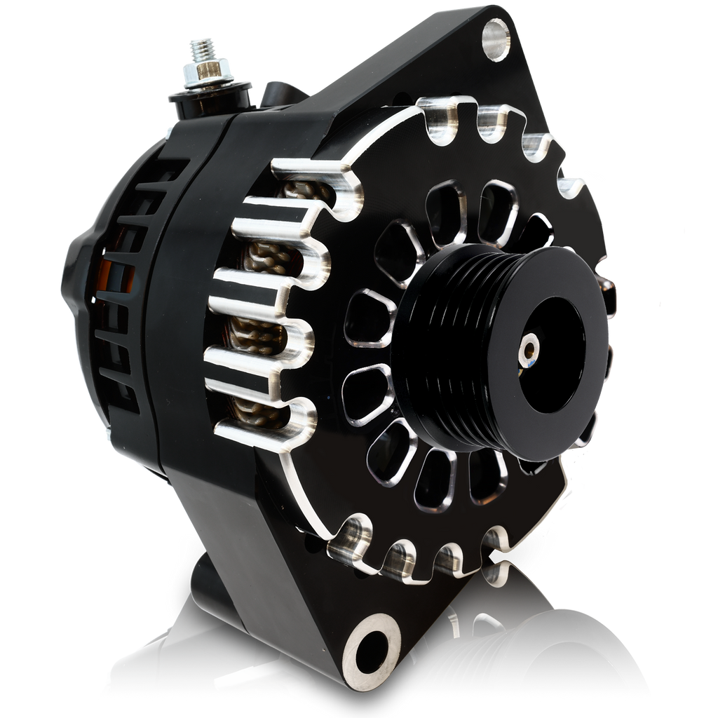 S Series Billet 240A racing alt - 6/12 Ford 6S  - Black