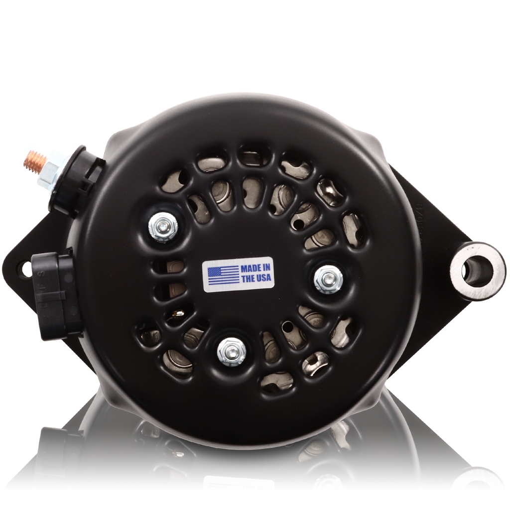 S Series Billet 170A racing alt - 6/12 Ford 6S - Black