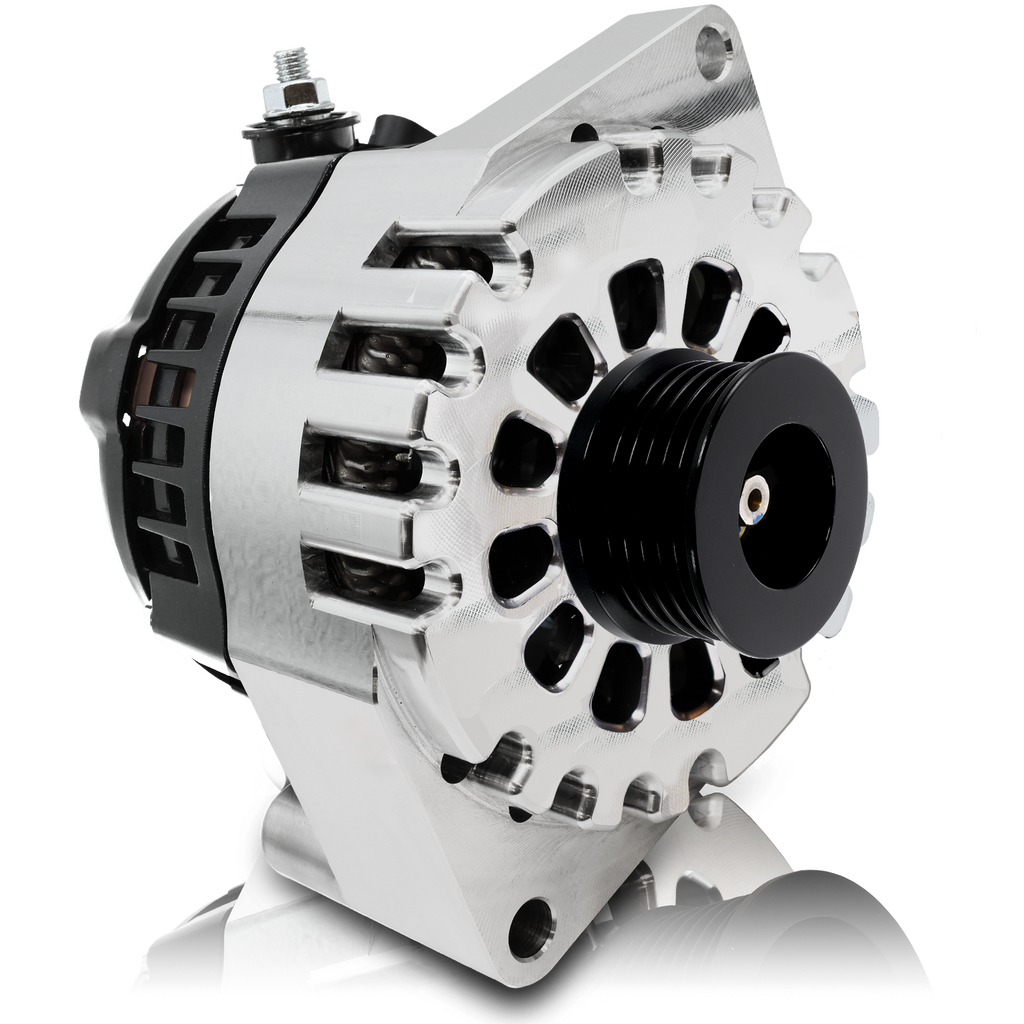 S Series Billet 240A racing alt - 6/12 Ford 6S  - Chrome
