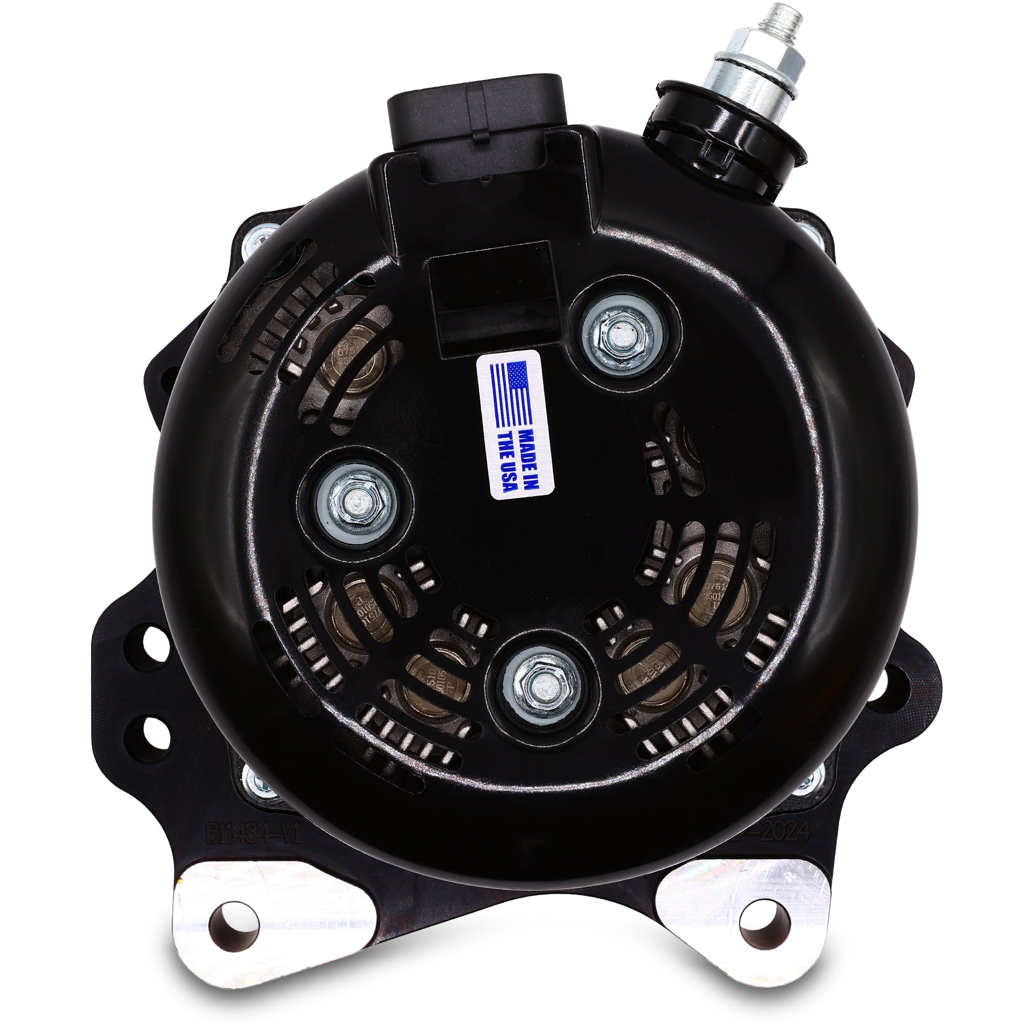 370-amp Billet V-mount alternator for SOHC Ford Modular Engines