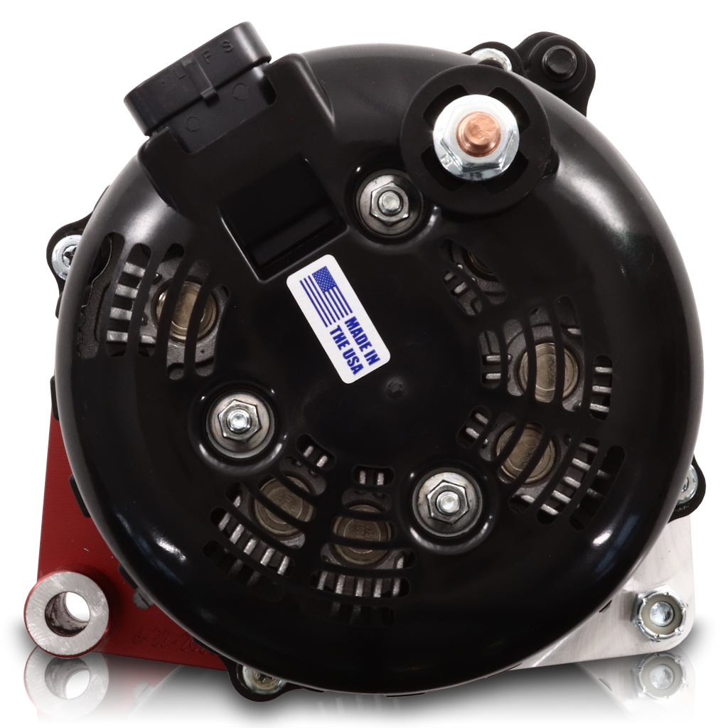 400 amp Elite series alternator for 88-95 GM Truck (Red)