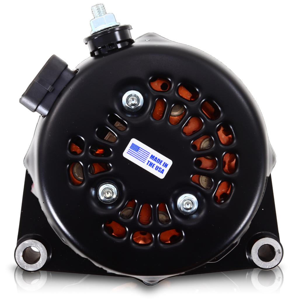 Mechman 270 Amp High Output Alternator 1996-2004 GM Truck 4.3L 4.8L 5.3L 5.7L 6L - Black Billet