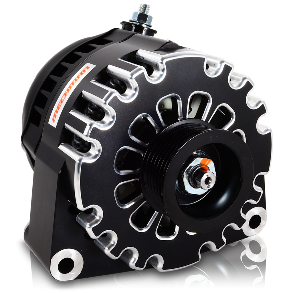 Mechman 240 Amp High Output Alternator 1996-2004 GM Truck 4.3L 4.8L 5.3L 5.7L 6L - Black Billet