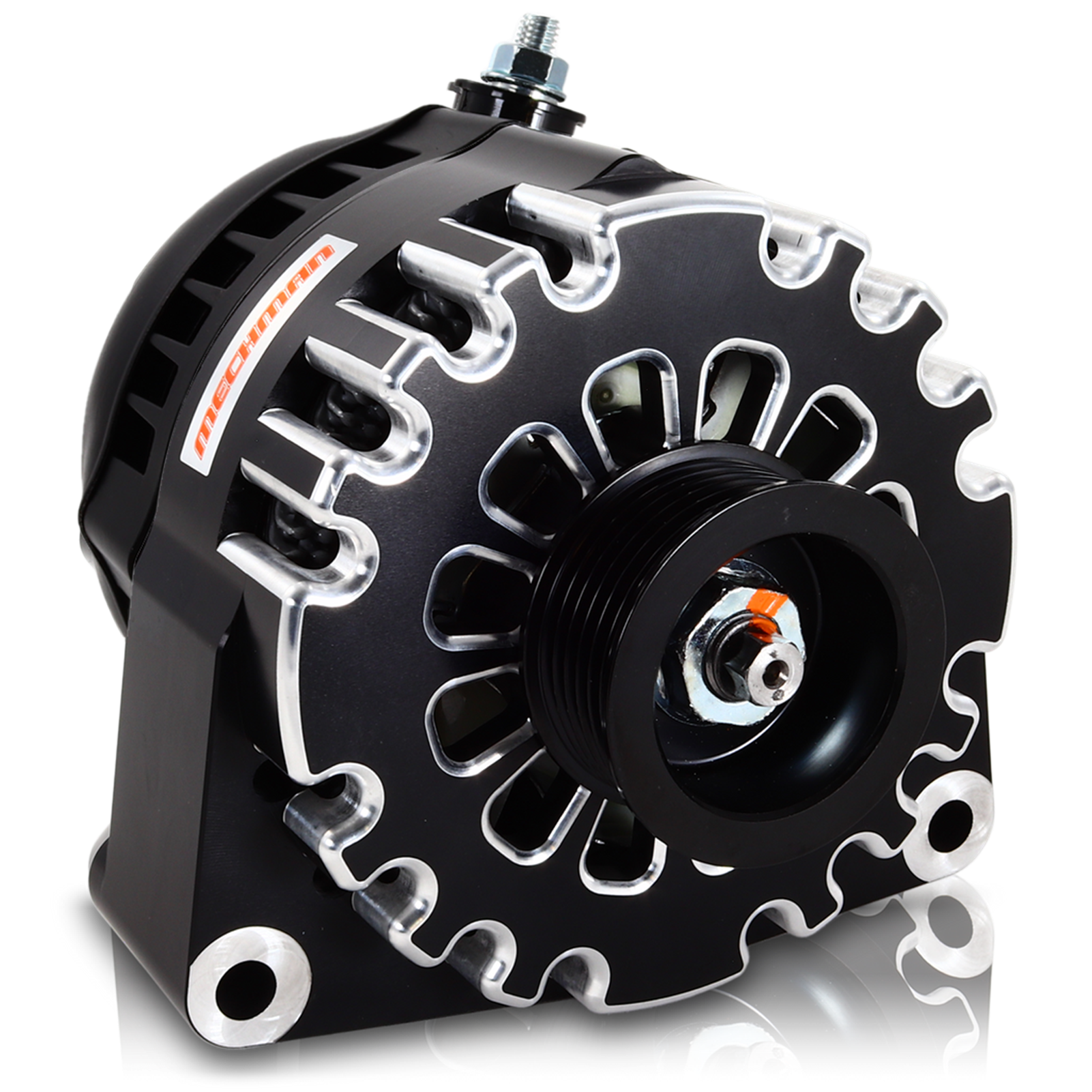 Mechman 240 Amp High Output Alternator 1996-2004 GM Truck 4.3L 4.8L 5.3L 5.7L 6L - Black Billet