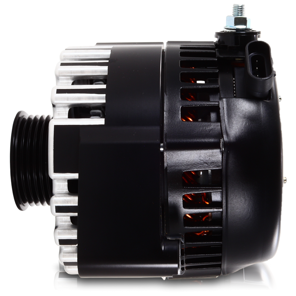 Mechman 240 Amp High Output Alternator 1996-2004 GM Truck 4.3L 4.8L 5.3L 5.7L 6L - Black Billet