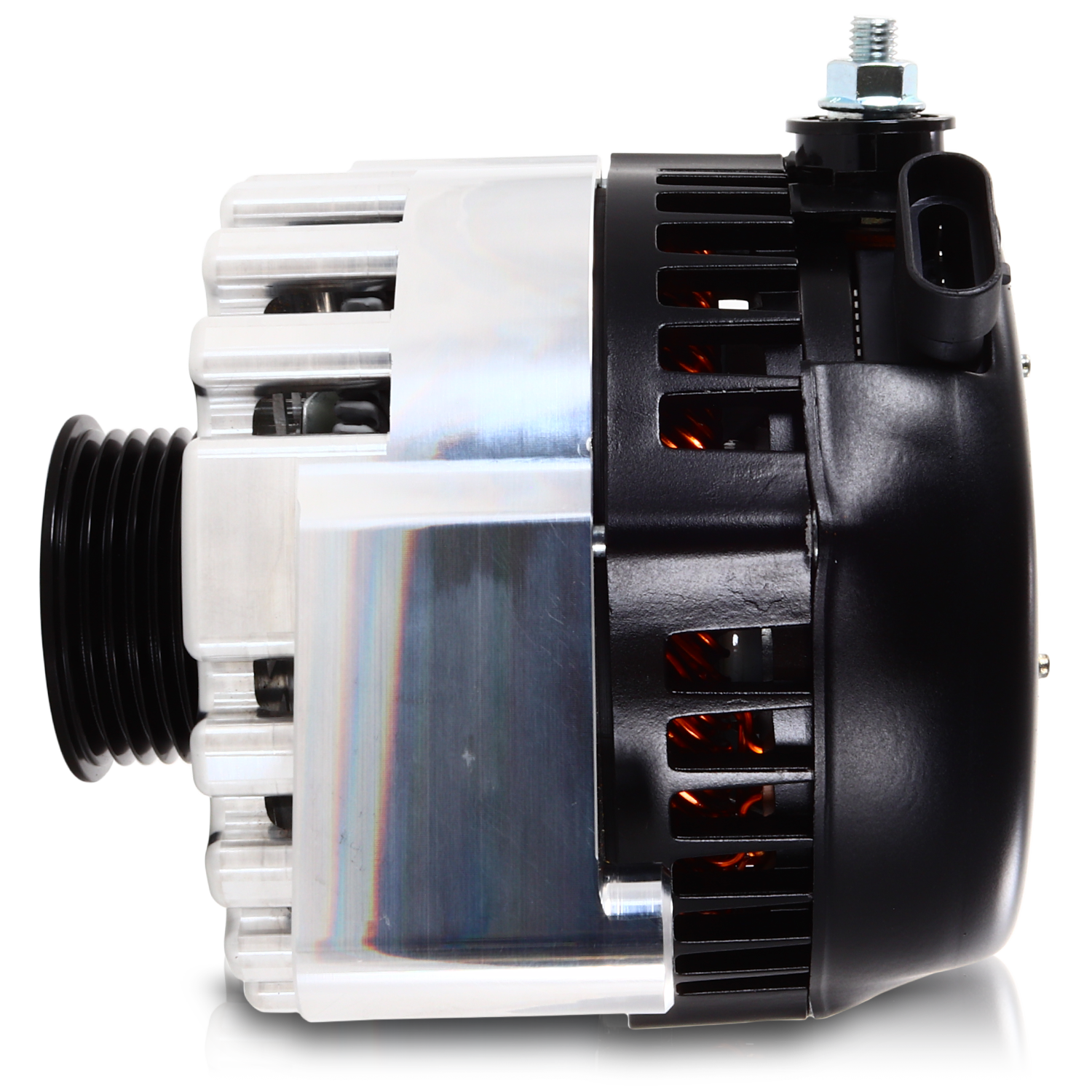 Mechman 170 Amp High Output Alternator 1996-2004 GM Truck 4.3L 4.8L 5.3L 5.7L 6L - Machined Billet