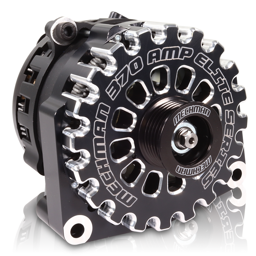 Mechman 400 Amp High Output Alternator 1996-2004 GM Truck 4.3L 4.8L 5.3L 5.7L 6L - Black Billet