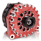 Mechman 370 Amp RVC Bypass Alternator 2005-2013 GM Truck 4.3L 4.8L 5.3L 5.7L 6L - Red Billet
