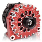 Mechman 370 Amp High Output Alternator 1996-2004 GM Truck 4.3L 4.8L 5.3L 5.7L 6L - Red Billet