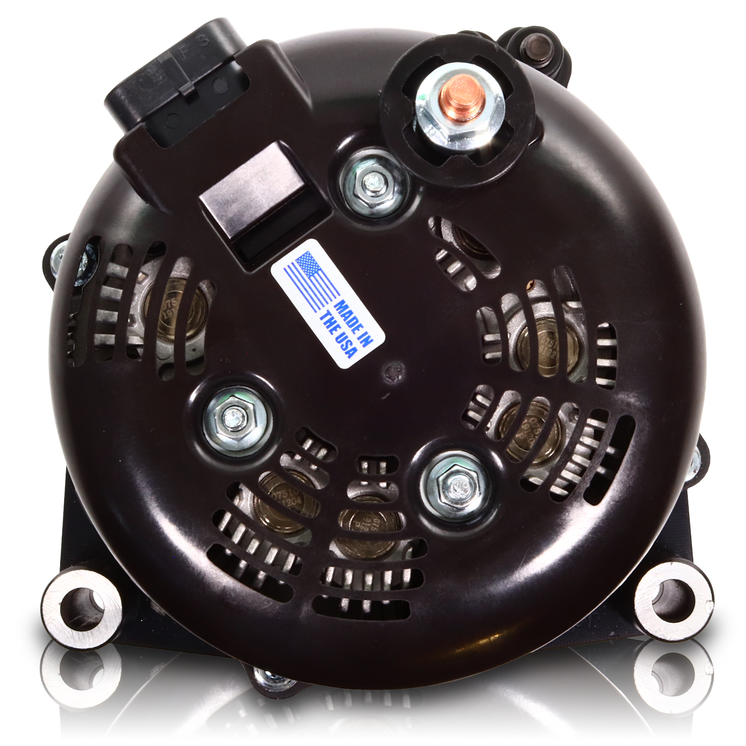 Mechman 400 Amp High Output Alternator 1996-2004 GM Truck 4.3L 4.8L 5.3L 5.7L 6L - Black Billet