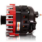 Mechman 370 Amp High Output Alternator 1996-2004 GM Truck 4.3L 4.8L 5.3L 5.7L 6L - Red Billet