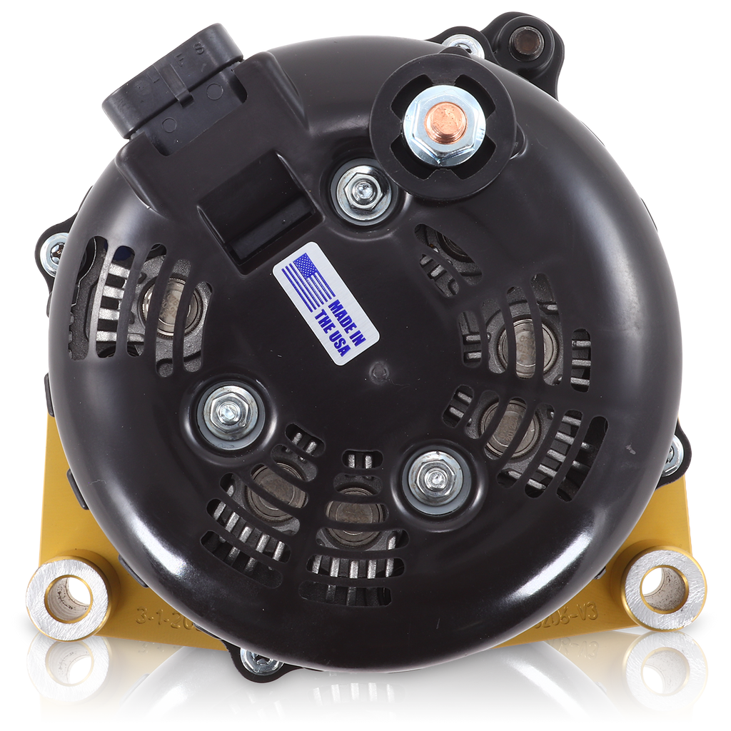 Mechman 400 Amp High Output Alternator 1996-2004 GM Truck 4.3L 4.8L 5.3L 5.7L 6L - Gold Billet