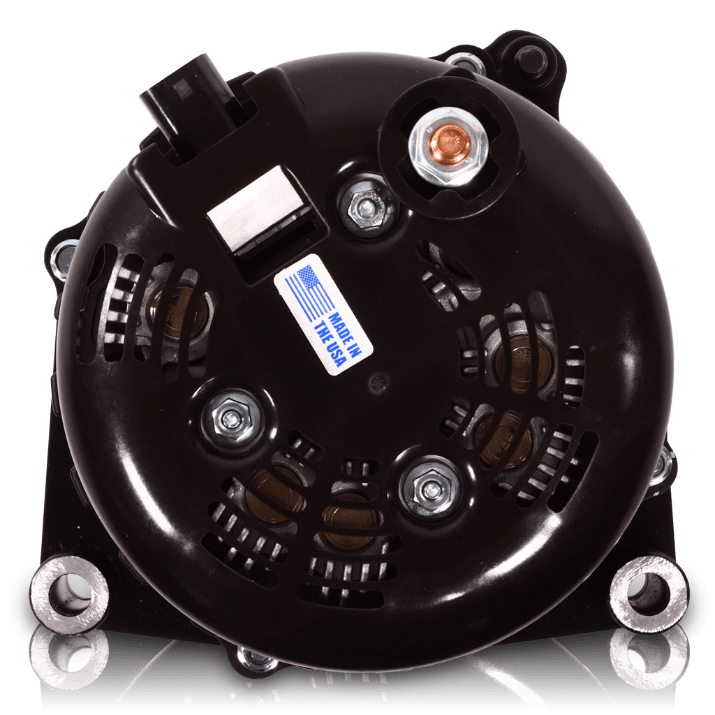 Mechman 370 Amp RVC Bypass Alternator 2005-2013 GM Truck 4.3L 4.8L 5.3L 5.7L 6L - Red Billet