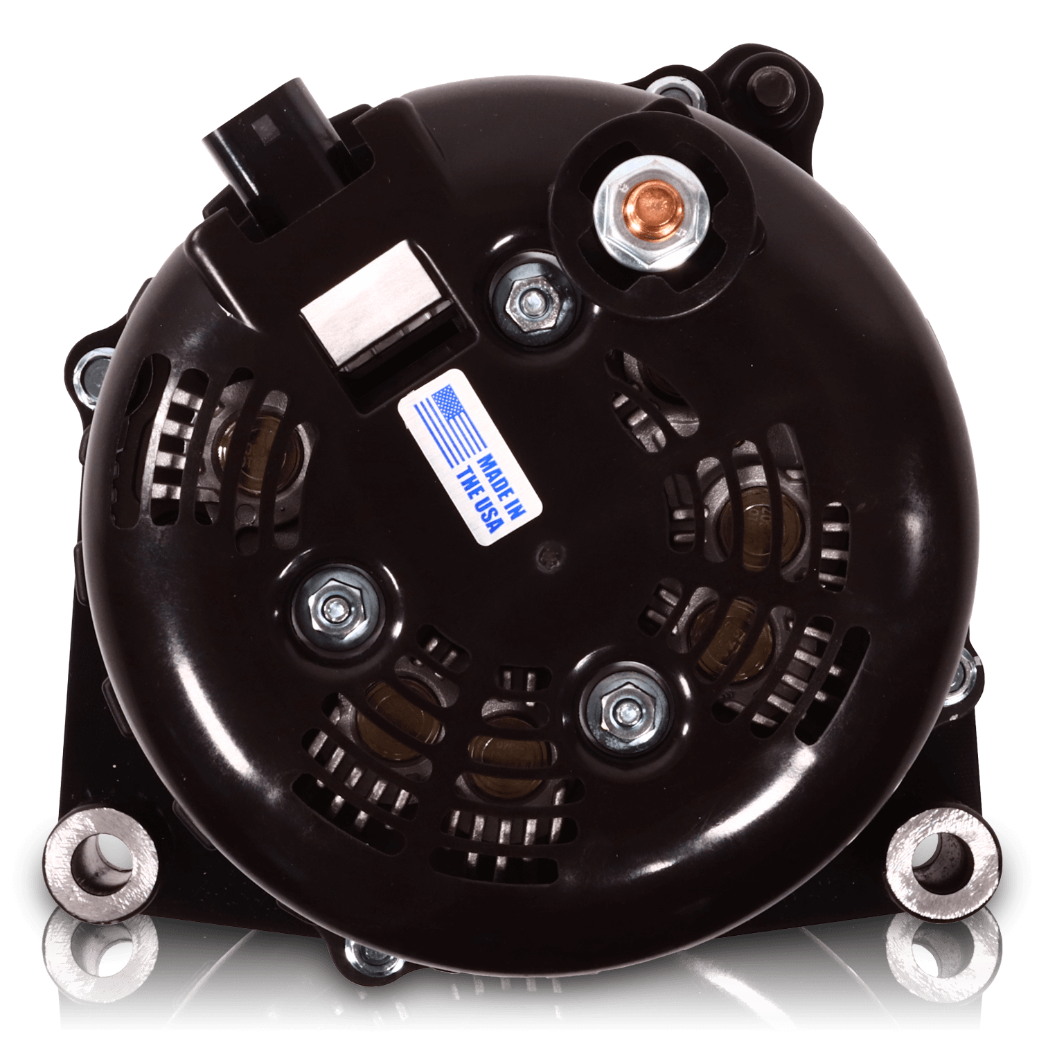 Mechman 370 Amp RVC Bypass Alternator 2005-2013 GM Truck 4.3L 4.8L 5.3L 5.7L 6L - Red Billet