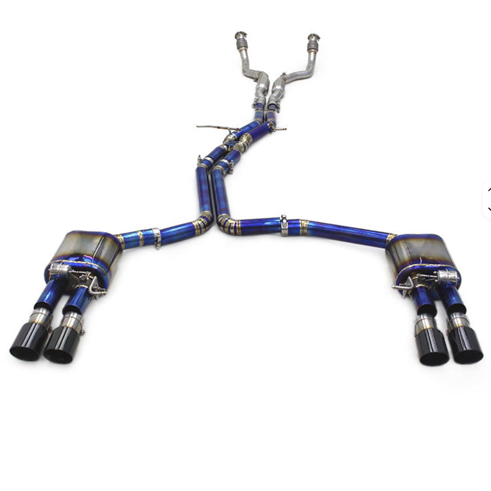 Titanium Valved Catback Exhaust System for Audi RS4 RS5 B9 B9.5 2.9T - Bull Boost Performance