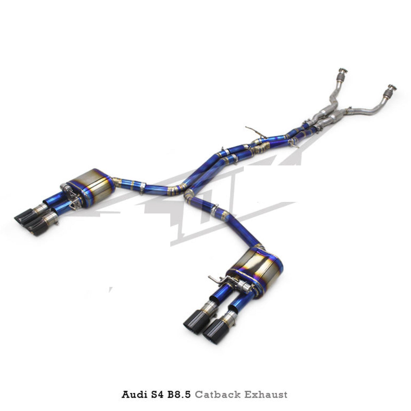 Titanium Valved Catback Exhaust System for Audi B9 S4 S5 - Bull Boost Performance