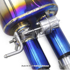 Titanium Valved Catback Exhaust System for Audi B9 S4 S5 - Bull Boost Performance