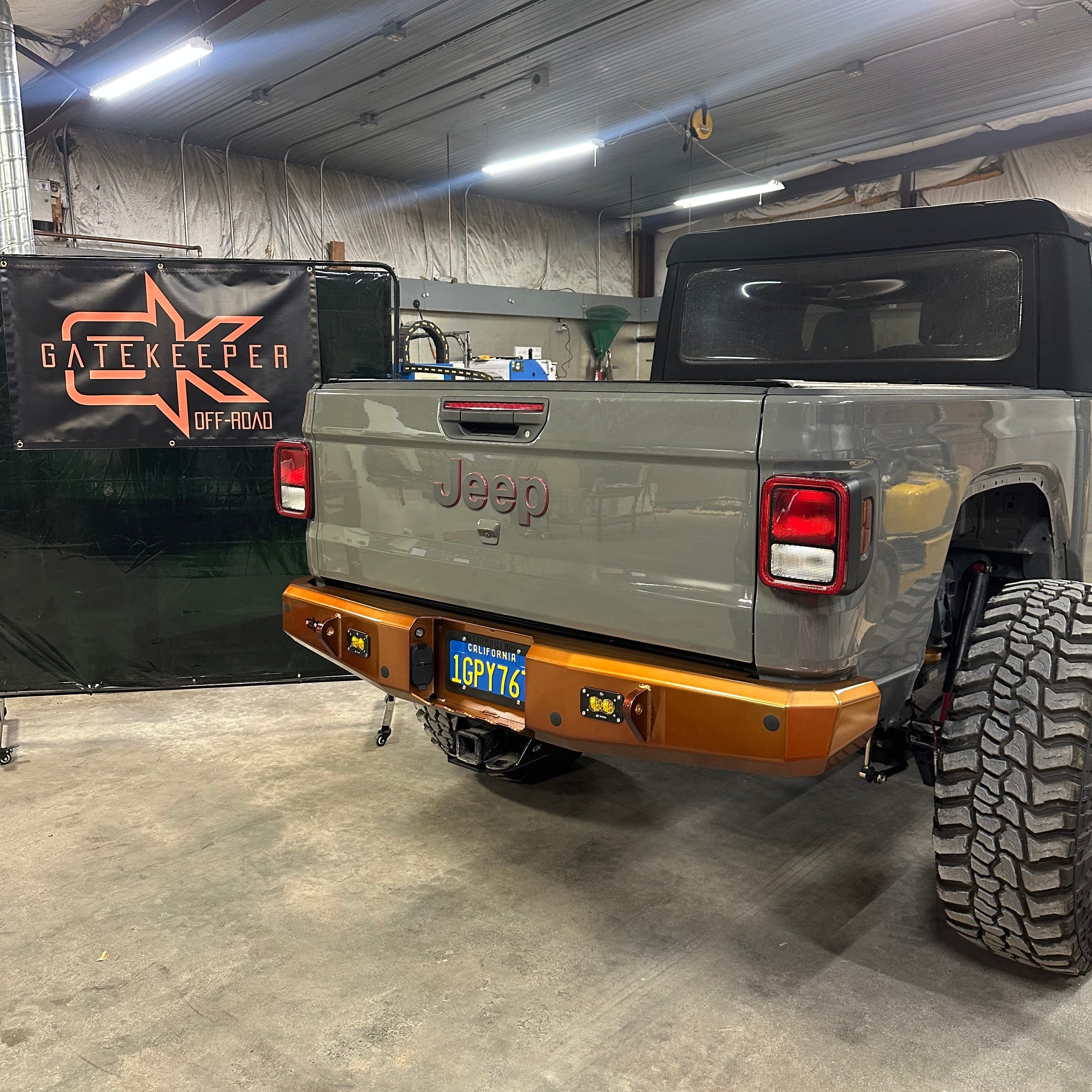 Gauntlet Rear Bumper for 2020+ Jeep Gladiator JT By Gatekeeper Off-Road