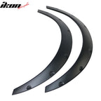 Ikon V2 Universal 50mm Front & 70mm Wide Rear PU Fender Flares of 4