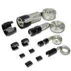 Universal Braided Stainless Steel Hose Set - Black