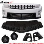Fits 10-13 Chevy Camaro ZL1 Front Bumper Olympic White - PP