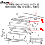 2015-2023 Dodge Challenger Front Bumper W/ Grill Unpainted PP