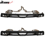 2015-2017 Ford Mustang GT-350 Style Rear Diffuser W/ Dual Catback Tips