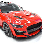 2015-2017 Ford Mustang GT500 Style Unpainted Black Front Bumper Lip PP
