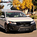 2016-2021 Honda Civic Type-R Front Bumper + Grille + Lip Gloss Black