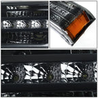 03-06 Chevrolet Silverado Avalanche LED DRL Bumper Lights Smoke