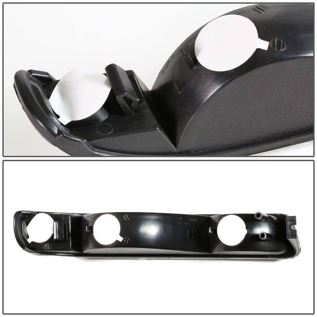 99-07 GMC Sierra Yukon Black Amber Corner Bumper Lights 2PC