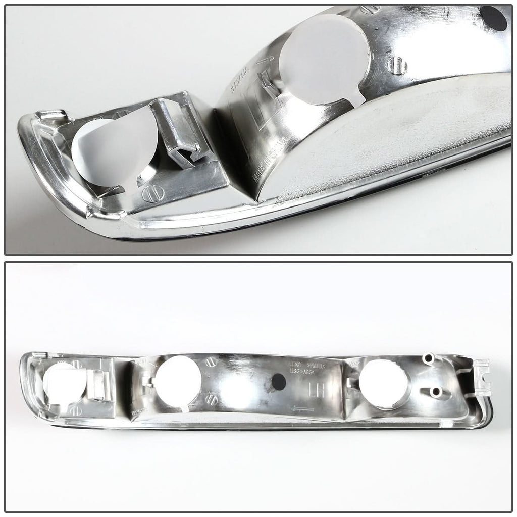 99-07 GMC Sierra / 00-06 Yukon Smoke Amber Corner Bumper Lights 2PC