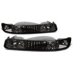 99-07 GMC Sierra/Yukon Smoke Corner Bumper Lights 2PC
