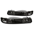 99-07 GMC Sierra/Yukon Smoke Corner Bumper Lights 2PC