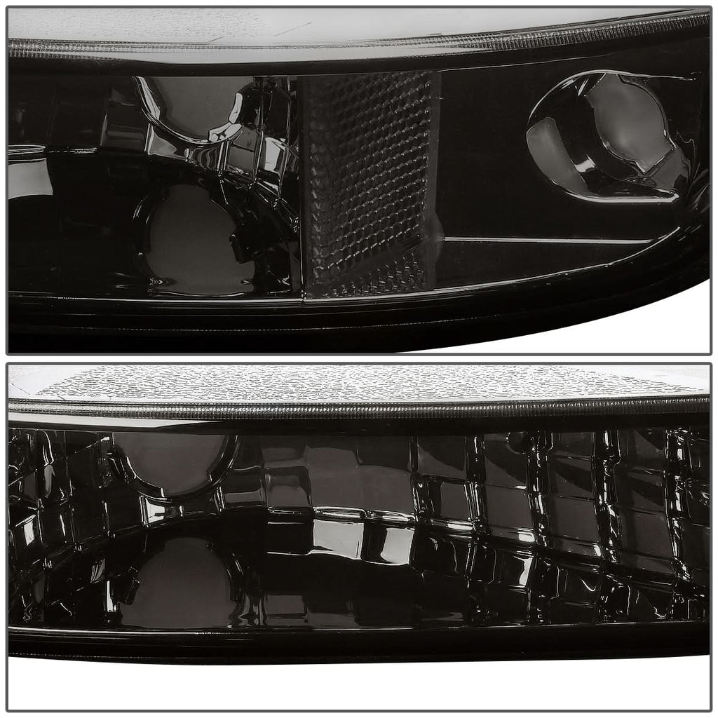 99-07 GMC Sierra/Yukon Smoke Corner Bumper Lights 2PC