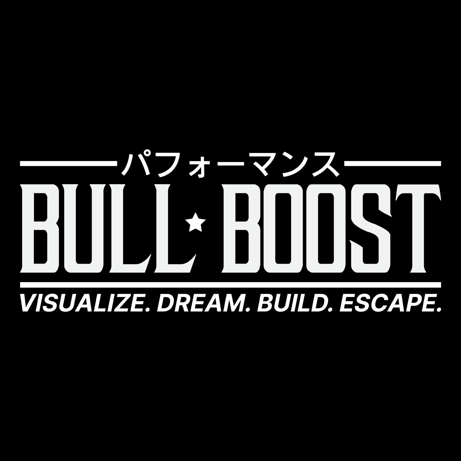 Bull Boost Visualize Vinyl Window Sticker - XL Slap - Bull Boost Performance