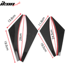 Universal Fit 4PCS V2 Front Bumper Lip Canard Splitter Carbon Fiber