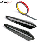 Universal V3 Style Front Bumper Lip Canards Splitters Fin 4Pc CF