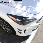 Universal V3 Style Front Bumper Lip Canards Splitters Fin 4Pc CF