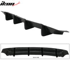 2006-2010 Dodge Charger 4 Fin Unpainted Black Rear Bumper Diffuser PU