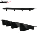 2006-2010 Dodge Charger 4 Fin Unpainted Black Rear Bumper Diffuser PU