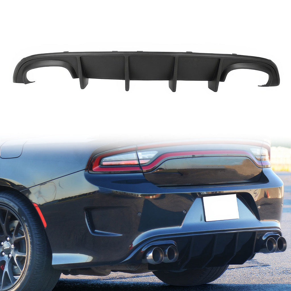 2015-2023 Dodge Charger Rear Diffuser Quad Exhaust SRT Unpainted PP
