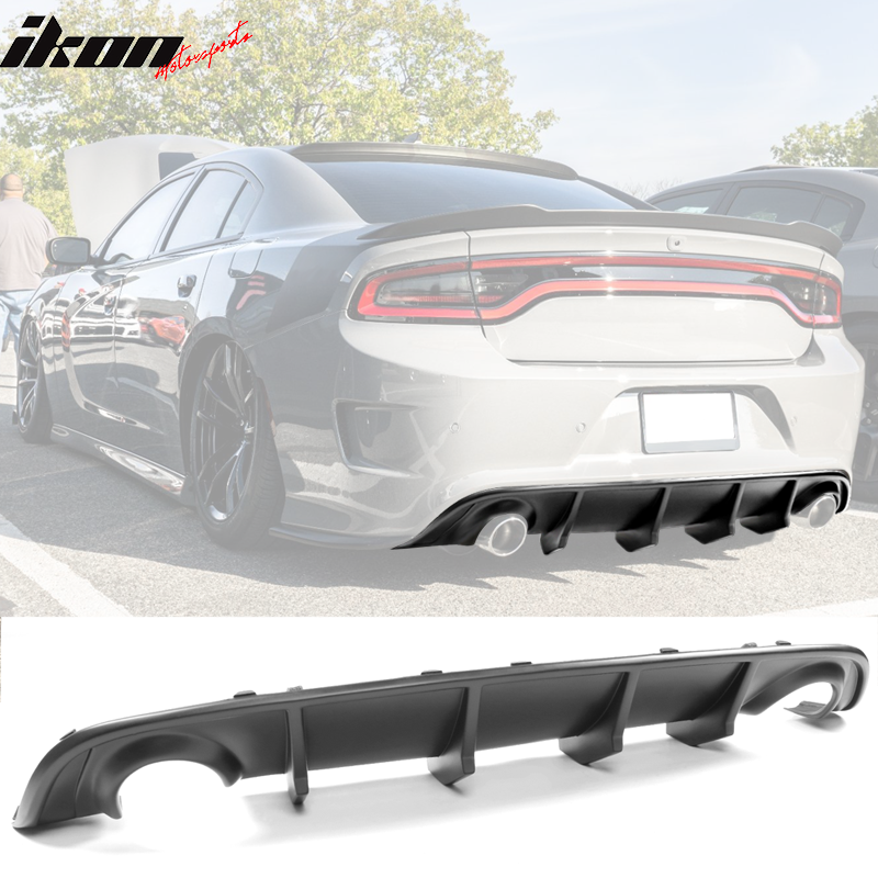 2015-2023 Dodge Charger SRT V2 Rear Diffuser with Reflective Tape PP