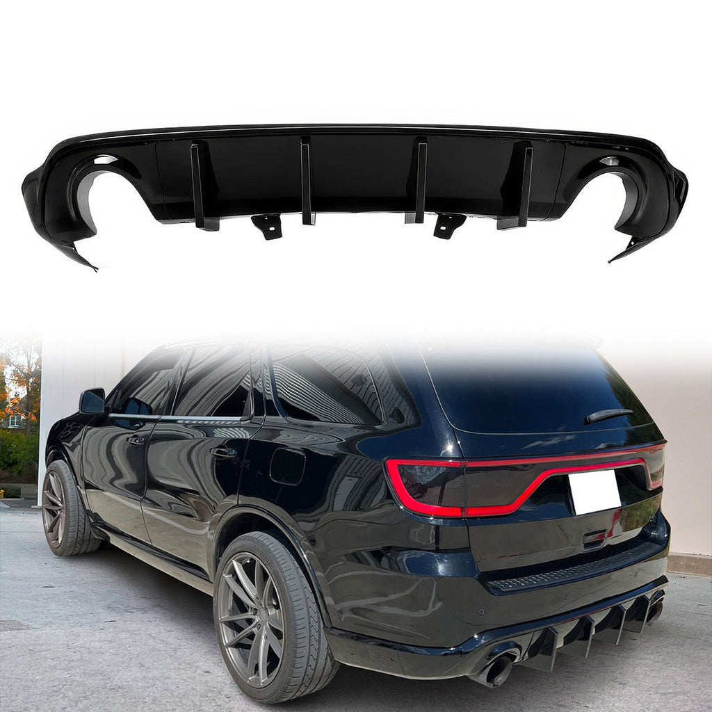 2011-2024 Dodge Durango Rear Bumper Lip Diffuser V1 Gloss Black Apron
