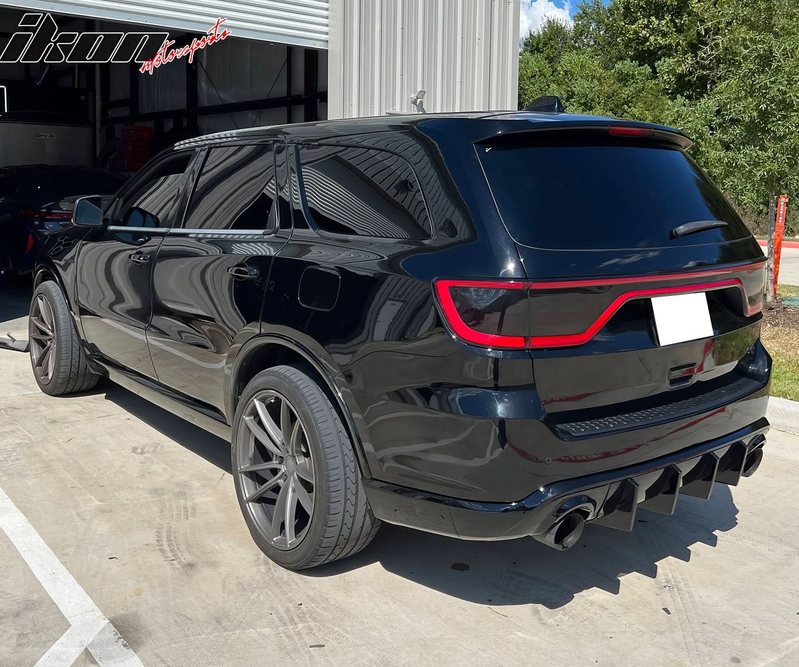 2011-2024 Dodge Durango Rear Bumper Lip Diffuser V1 Gloss Black Apron