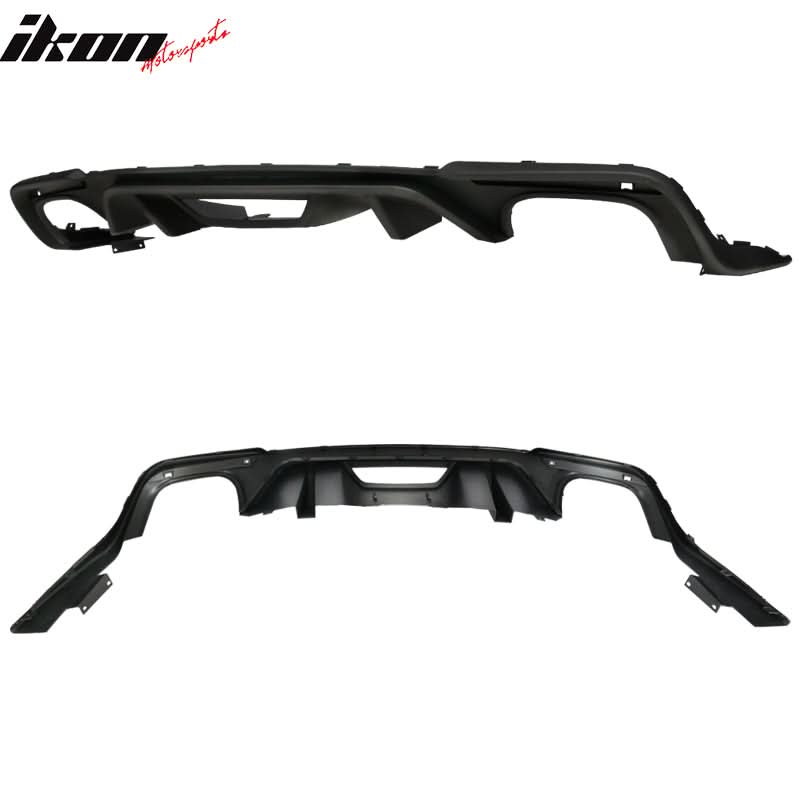 2018-2024 Ford Mustang S550 2DR GT Style Matte Black Rear Diffuser PP