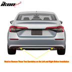 2022-2024 Honda Civic FE-C Rear Bumper Lip Diffuser Apron Matte Black