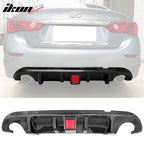 2014-2017 Infiniti Q50 LED Light Rear Bumper Diffuser PP