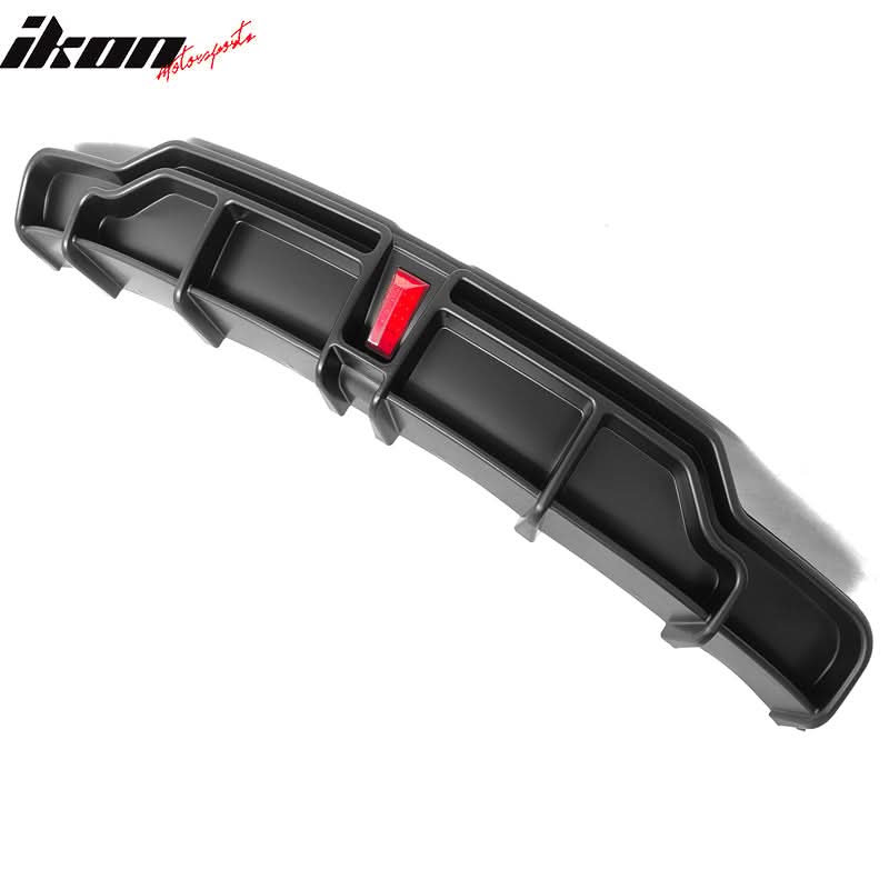 2017-2024 Tesla Model 3 IKON Style Rear Diffuser W/ LED PP