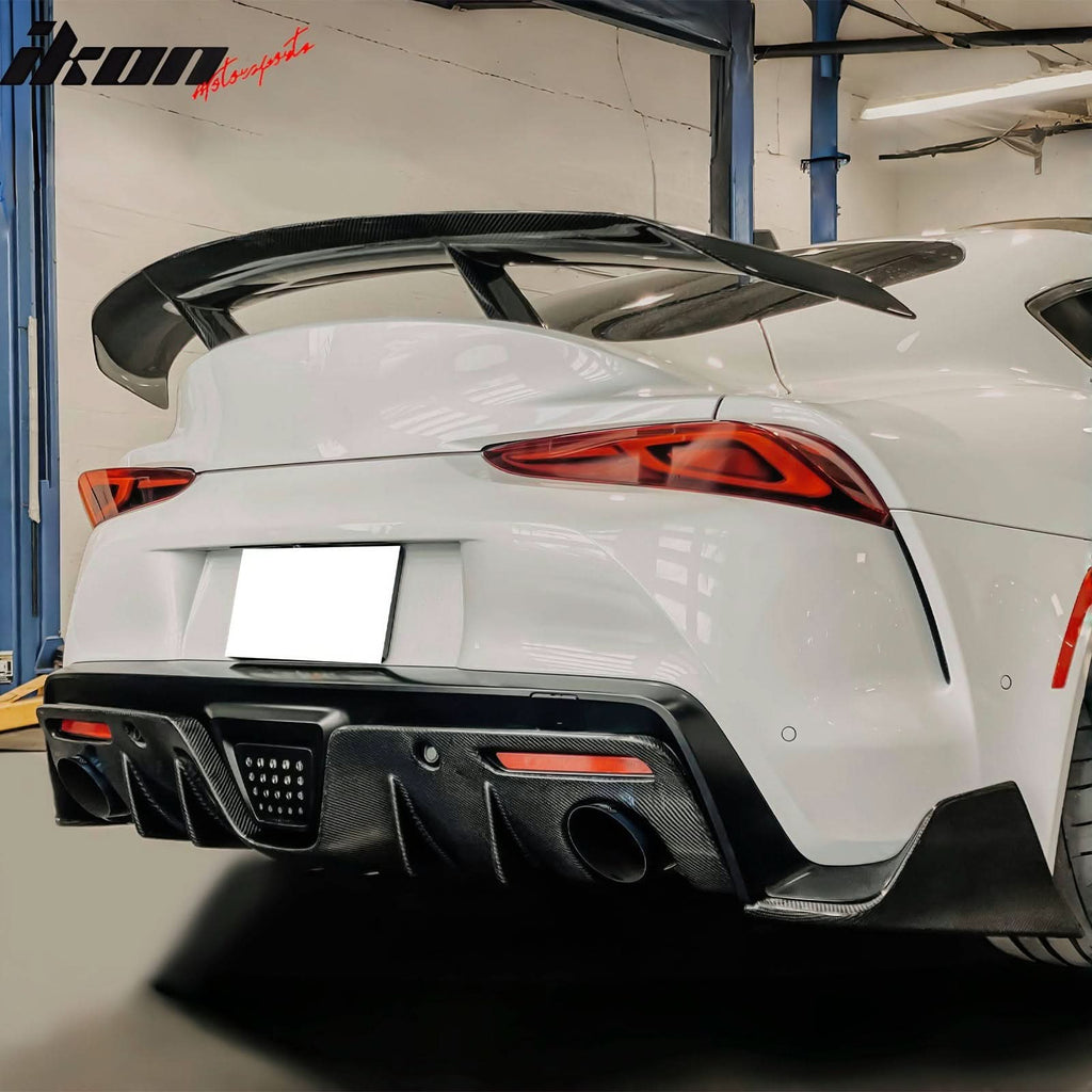 2020-2025 Toyota GR Supra AG Style Rear Diffuser Gloss Carbon Fiber